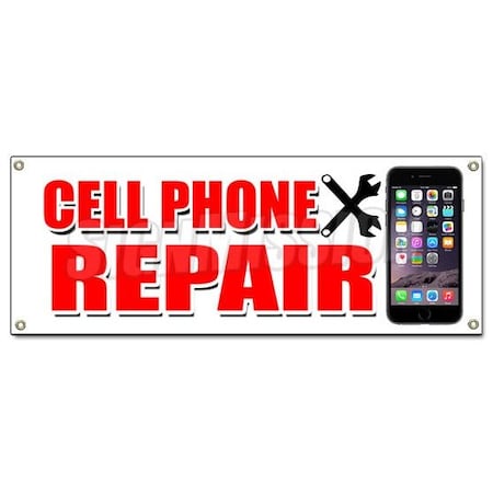 Signmission CELL PHONE REPAIR BANNER SIGN apple lg htc samsung all brands iphone B-Cell Phone Repair
